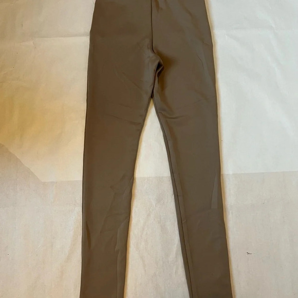 Women’s Beige Nude Leggings With Zip Accents On The Sides Size S Forever 21 - Picture 6 of 11